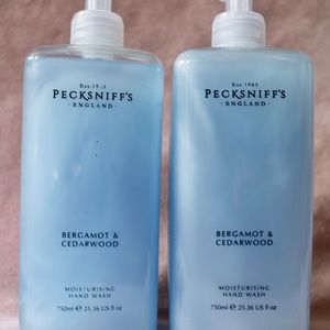 Pecksniff's New Moisturizing Hand Wash Bergamot/Cedarwood 2 Bottles @25.36 fl oz